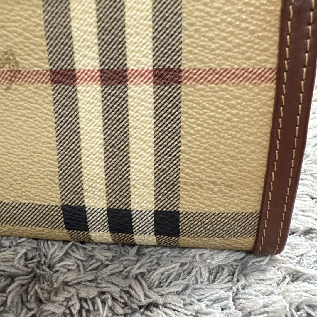Burberrys バーバリーズ ノバチェック PVC 長財布 がま口