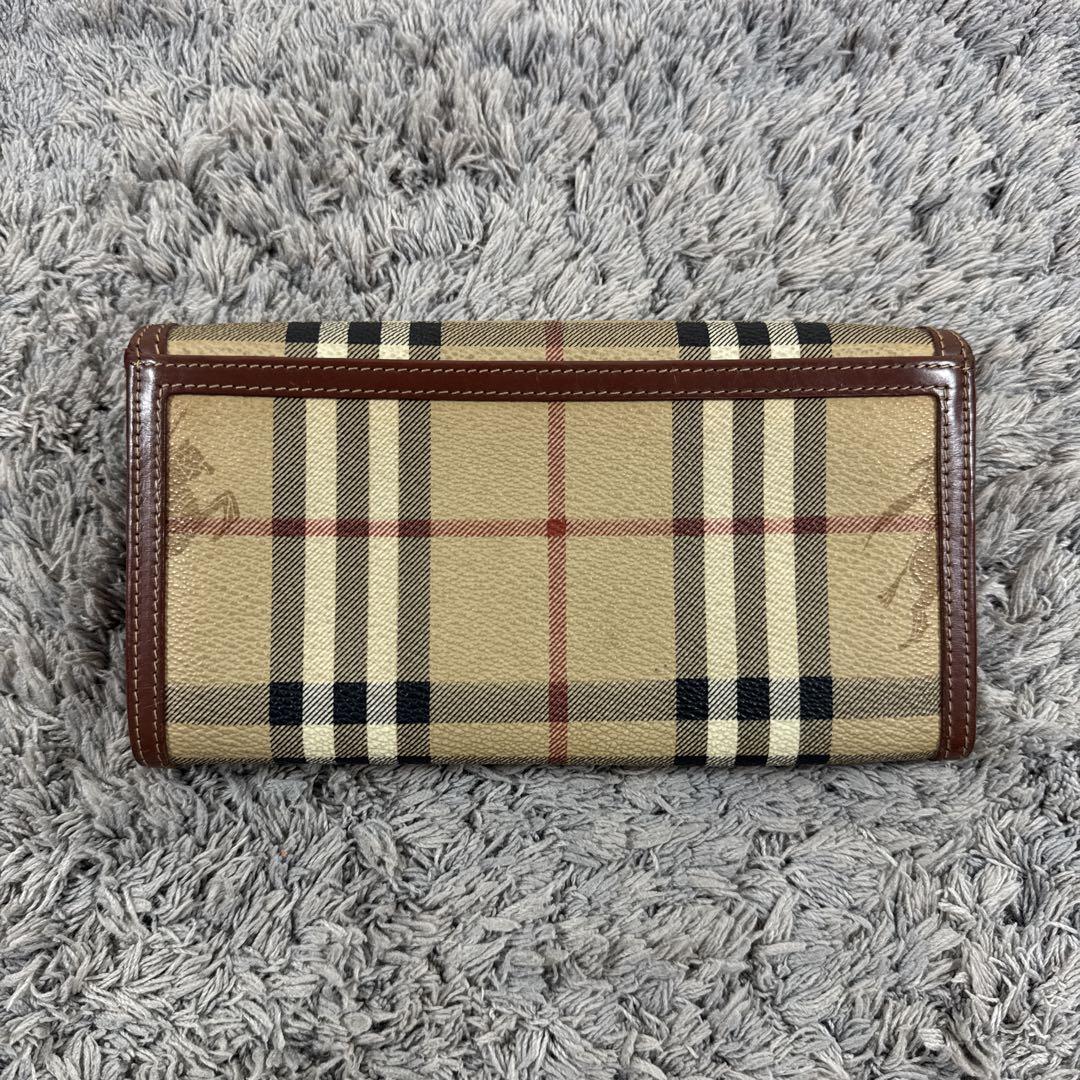 Burberrys バーバリーズ ノバチェック PVC 長財布 がま口
