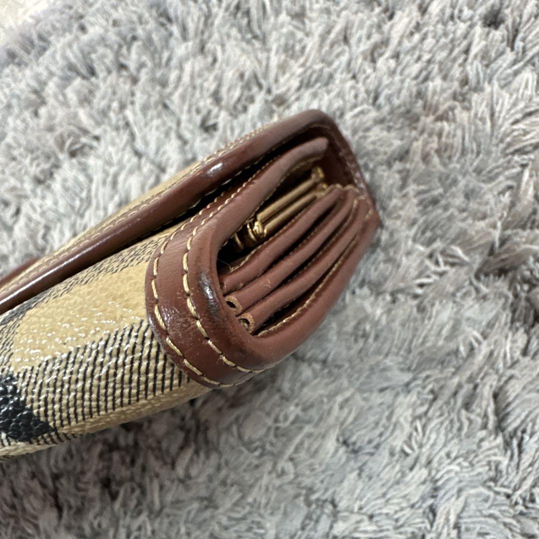 Burberrys バーバリーズ ノバチェック PVC 長財布 がま口