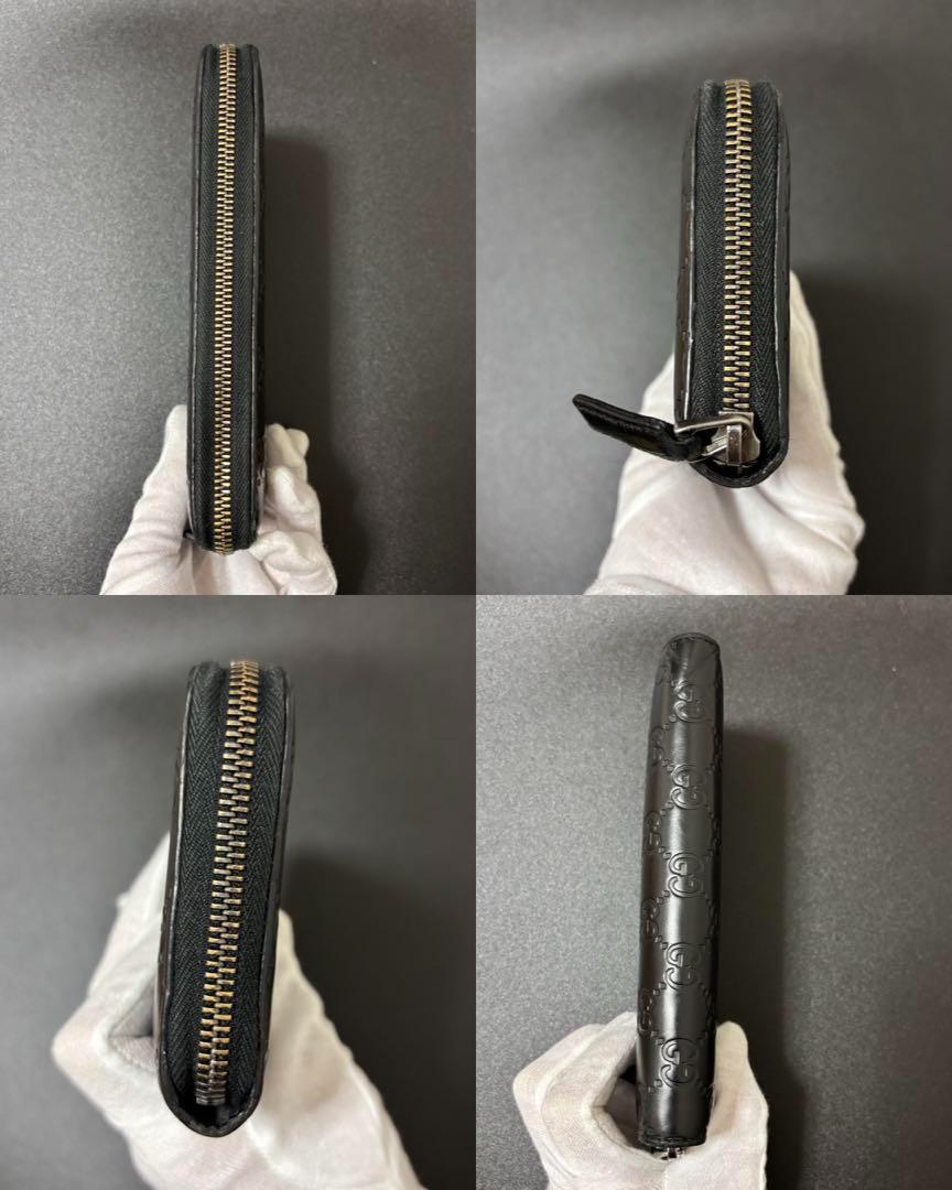 i21　Gucci　グッチ　長財布　ブラック　レザー