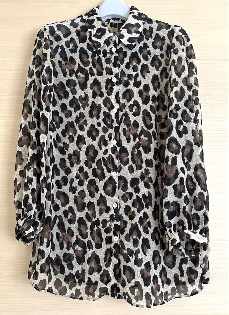 美品 Semicouture ヒョウ柄ブラウス 40