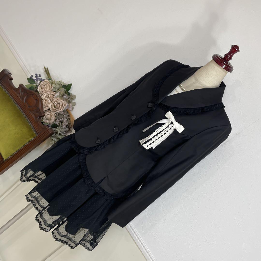 美品　catherine cottage ブラック　スーツ　サイズ160