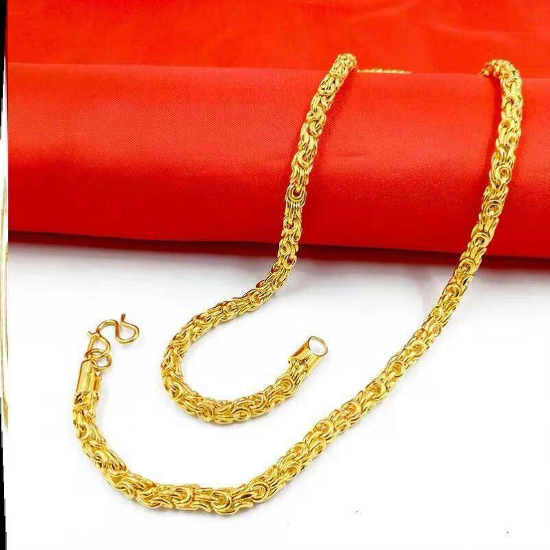 新品 24K金スネークボーンメンズファインネックレス黄金99935 - rehda.com