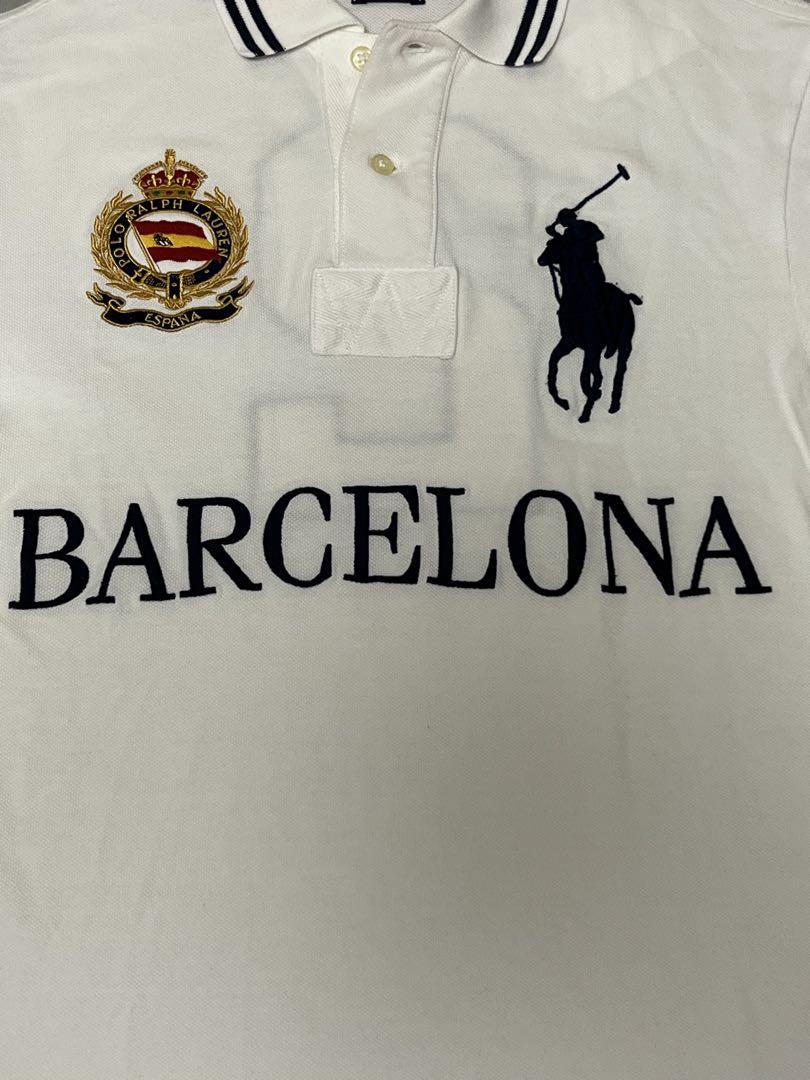 ポロ　ラルフローレン　刺繍　ビッグポニー　BARCELONA ポロシャツ