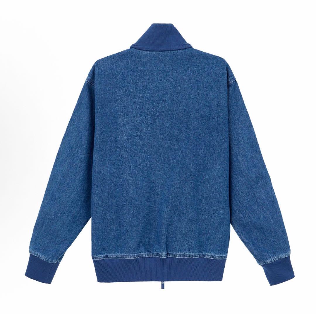 新品M Adidas デニム ファイヤーバード トラックトップ 青JC6233