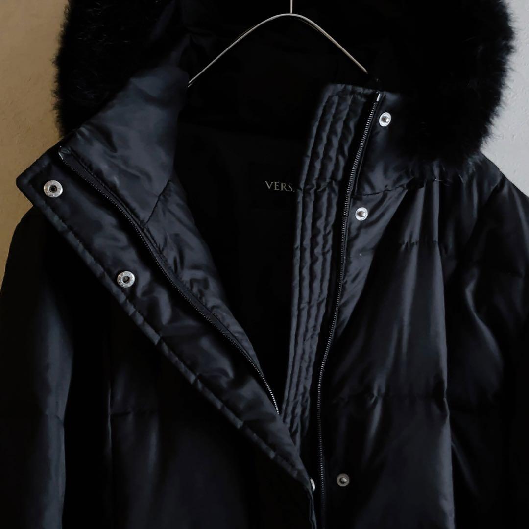 極美品✨ザラ ダウンコート 3WAY ファー ベルト フレア ブラック 黒 L 極美品✨ザラ ダウンコート 3WAY ファー ベルト フレア ブラック