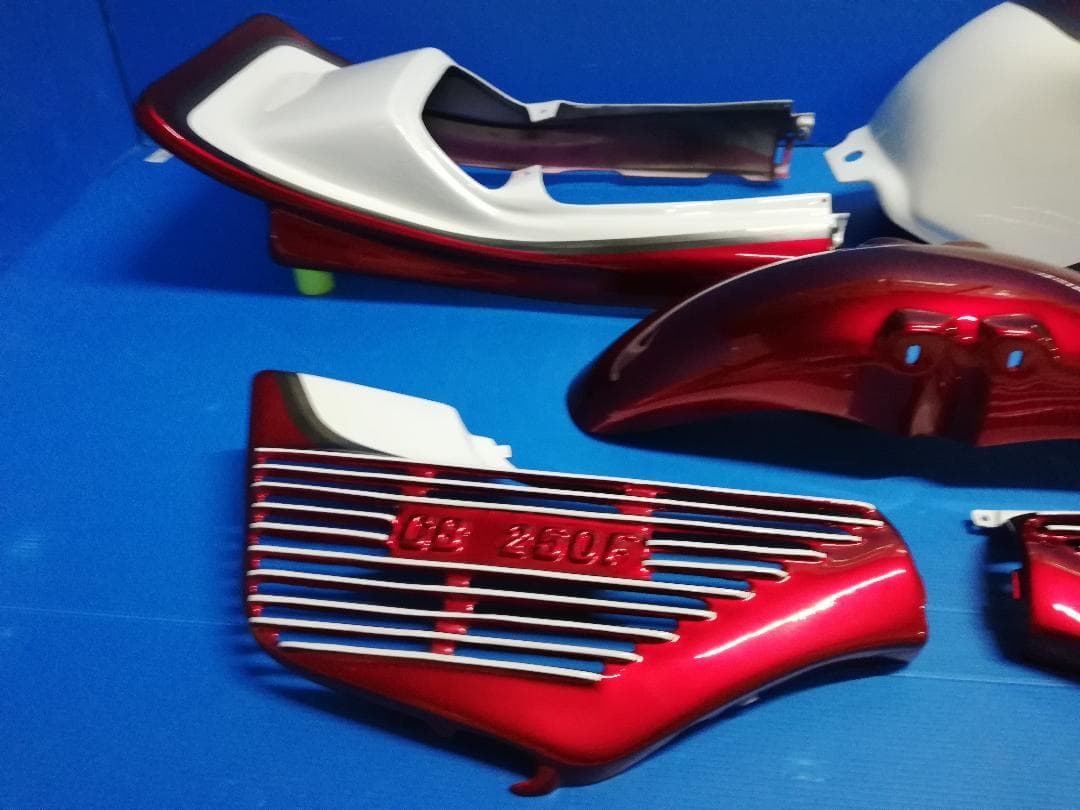 ジェイド250 外装カバー 一式 赤白CBX/MC23塗装 済み セット | www
