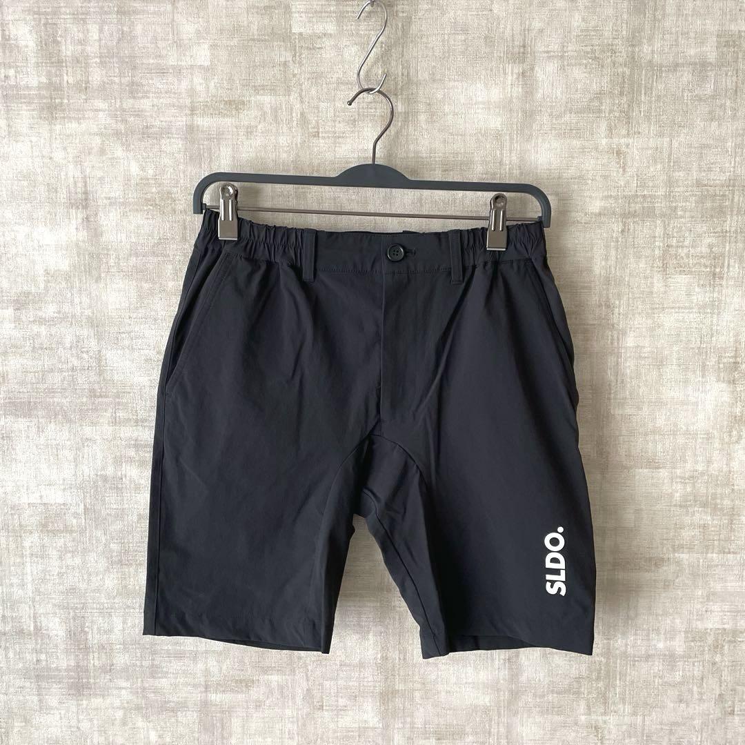 人気特価激安 日本製 ゴルフウェア【SLDO.】ストレッチハーフパンツ 黒 SIZEM メンズウェア
