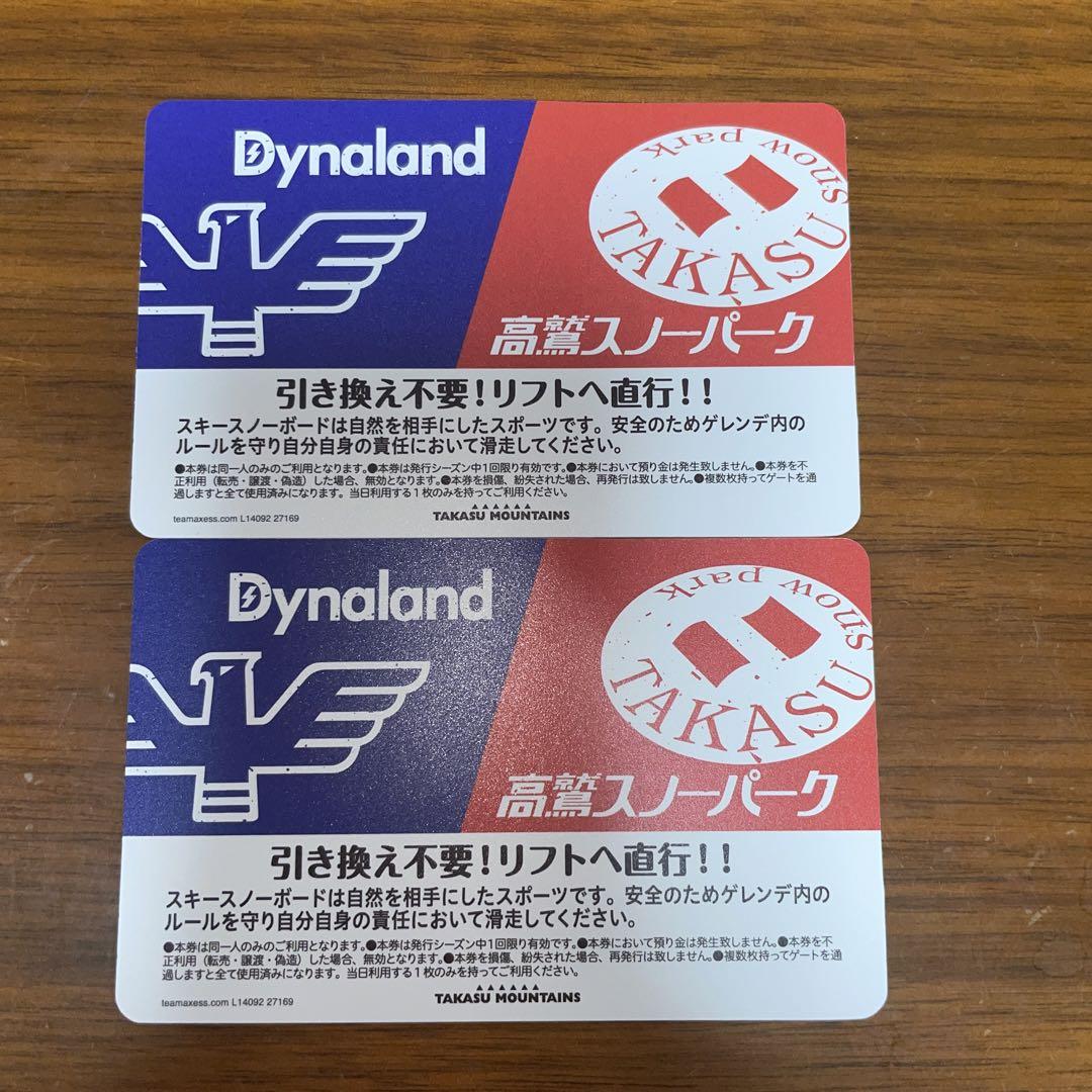 ダイナランド高鷲スノーパークリフト券