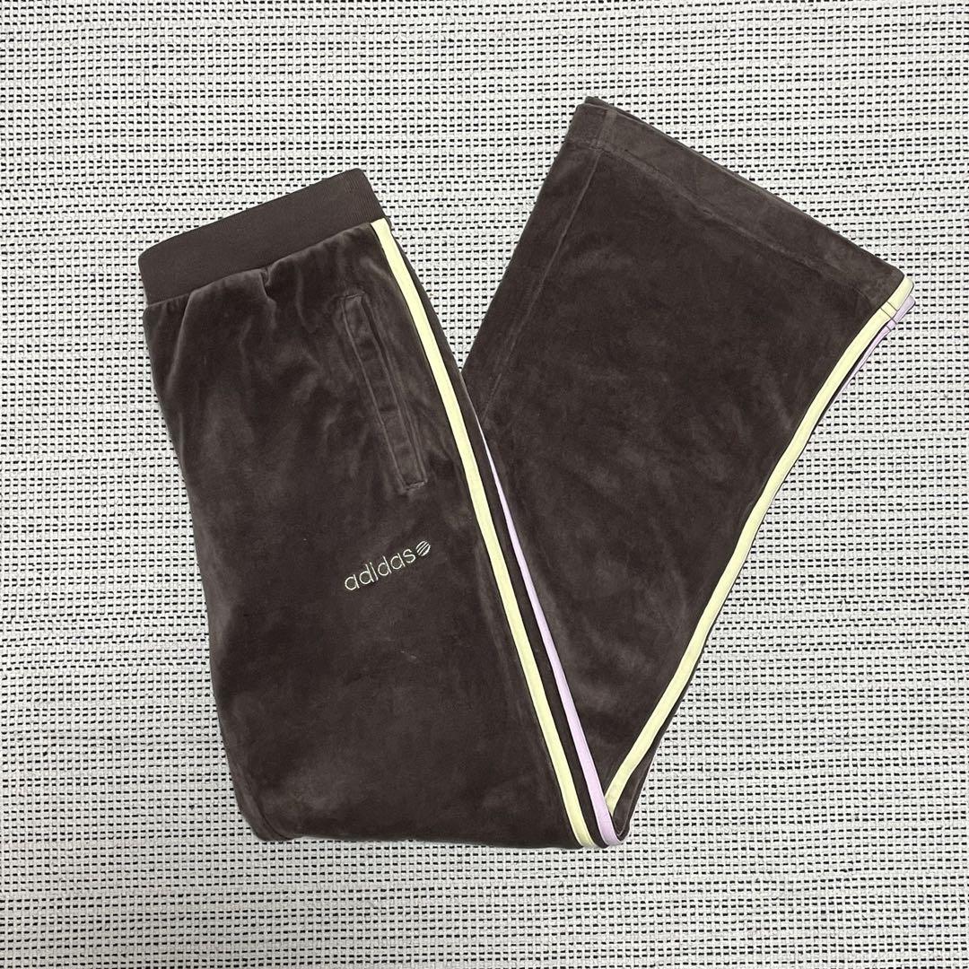 Y2K 00s adidas ベロア ジャージ フレア トラックパンツ 10,804円