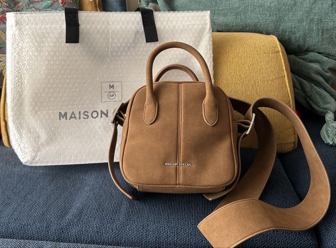 MAISON SPECIAL メゾンスペシャル ブラウン スエード バッグ