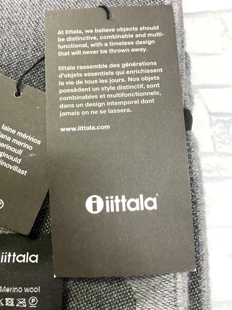 イッタラ　Taika ブランケット　　新品未使用　グレー　メリノ