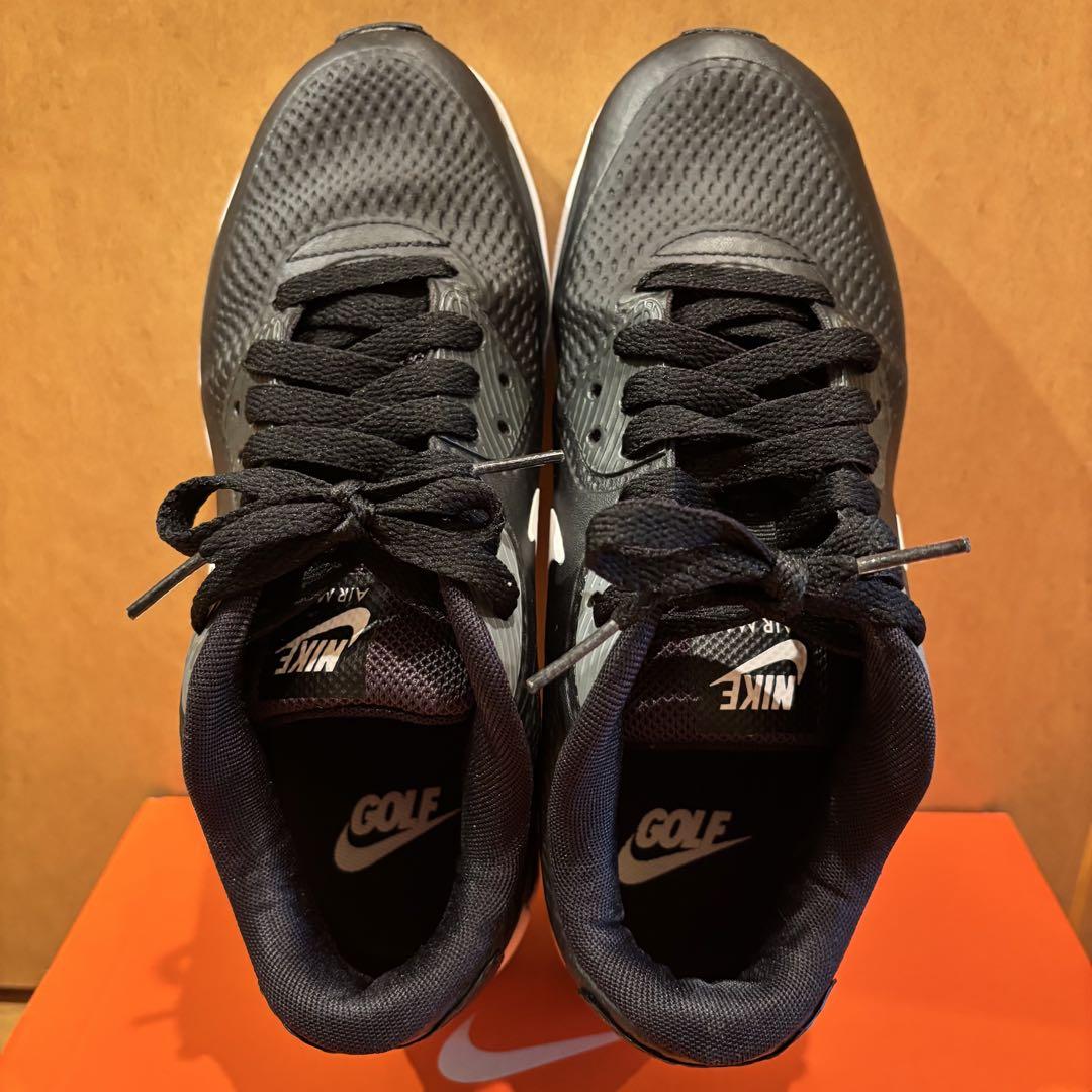 美品！NIKE ナイキ エアマックス 90G ゴルフシューズ 黒 23.5センチ