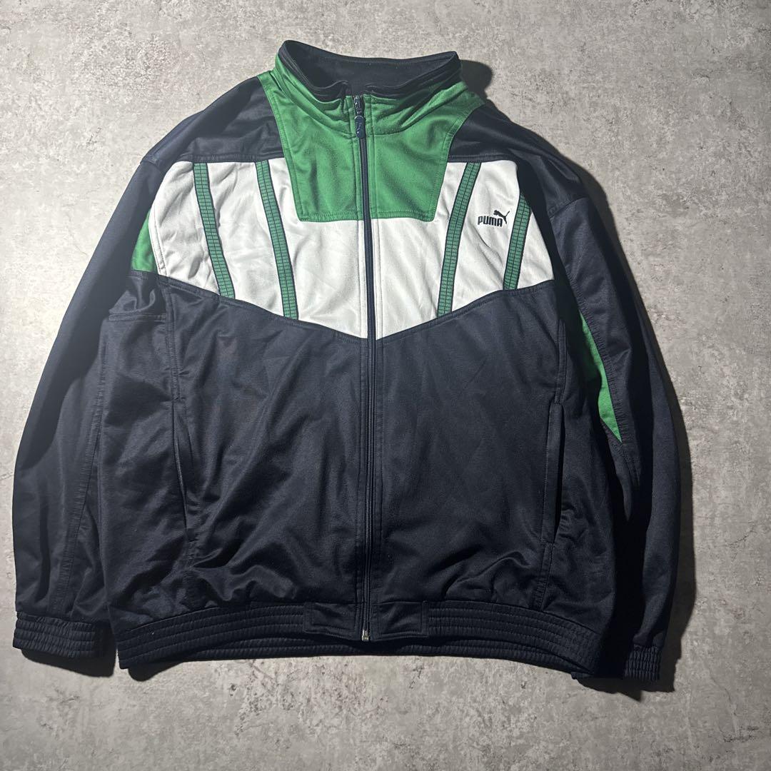 【希少サイズ】PUMA 90s トラックジャケット 刺繍ロゴ 赤 紺 XL 90s PUMA 刺繍ロゴ 切替トラックジャケット 紺×緑 - メルカリ