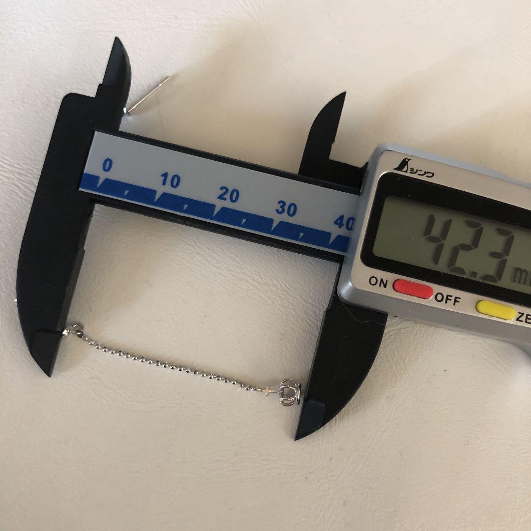 美品 14金ホワイトゴールド 1.3g P225 b2Oes-m40651826669 K14WG 王冠 国産超歓迎