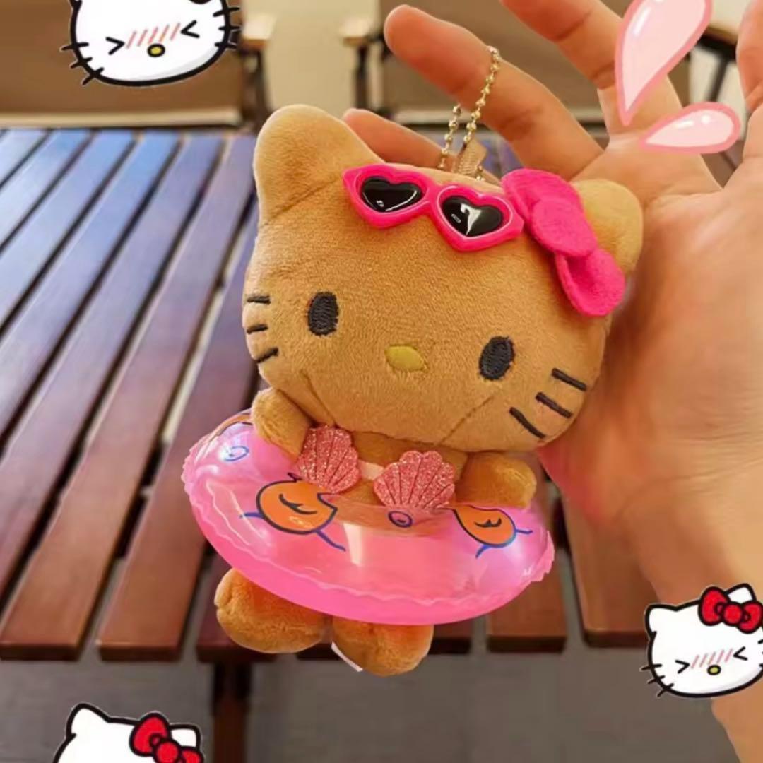 LOWRYSFARM キティ 日焼けキティ キーホルダー 完売 アダストリア ハローキティ トイキーホルダー ドットエスティ 日焼けキティ