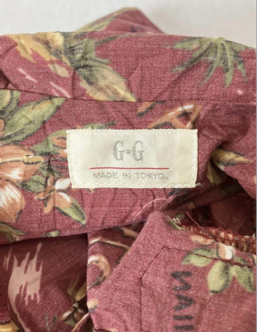 Atelier GG アロハシャツ　犬服　ボルドー