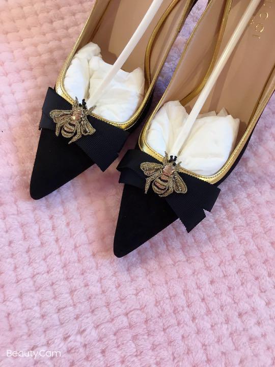 GUCCI - 美品 GUCCI グッチ ハラコ レザー ポインテッドトゥ