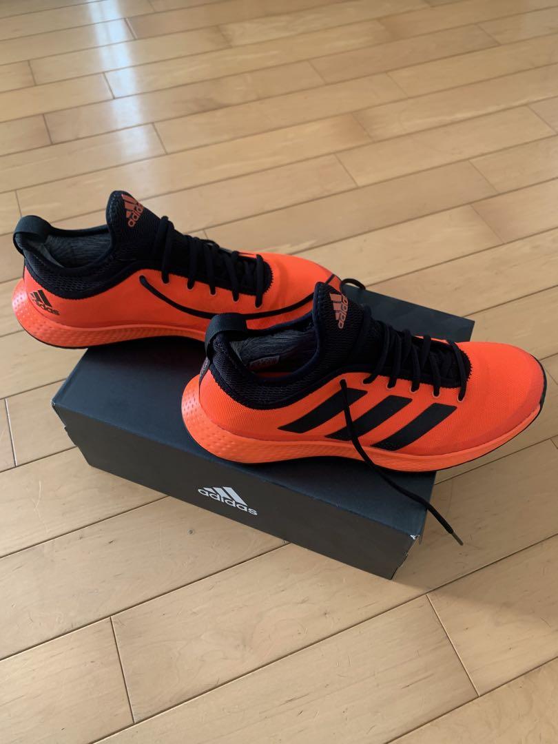 adidas テニスシューズ オレンジ/ブラック