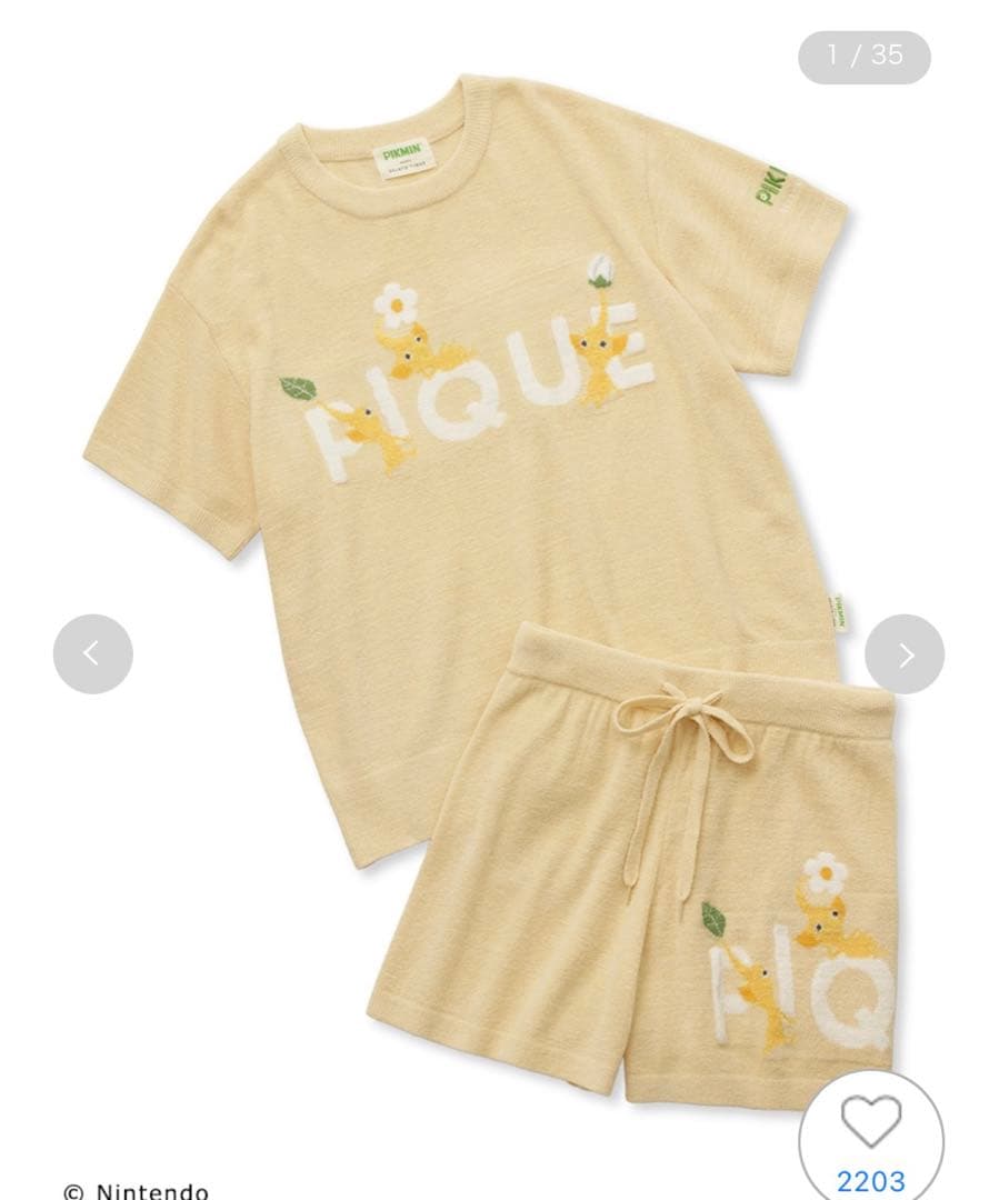 最終値下げ ジェラートピケ ピクミン ジャガードプルオーバーショート