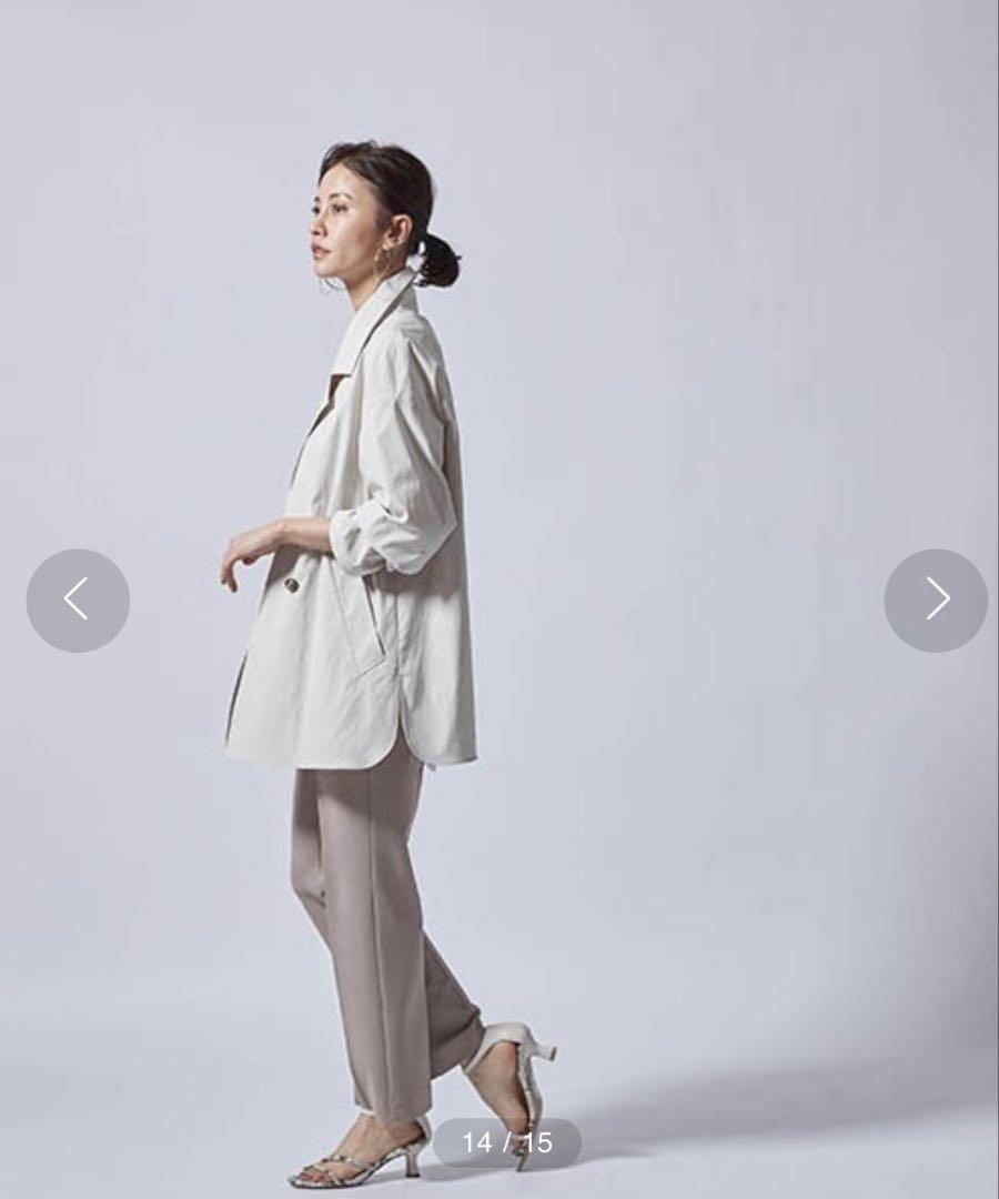 LAUTREAMONT ロートレアモン　ダブルブレストのエアリーハーフコート美品