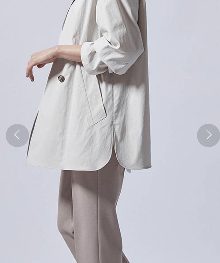 LAUTREAMONT ロートレアモン　ダブルブレストのエアリーハーフコート美品