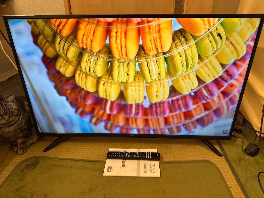 4K対応　スマートテレビ！TCL 43P615 43型　アプリ内蔵式　極美品！