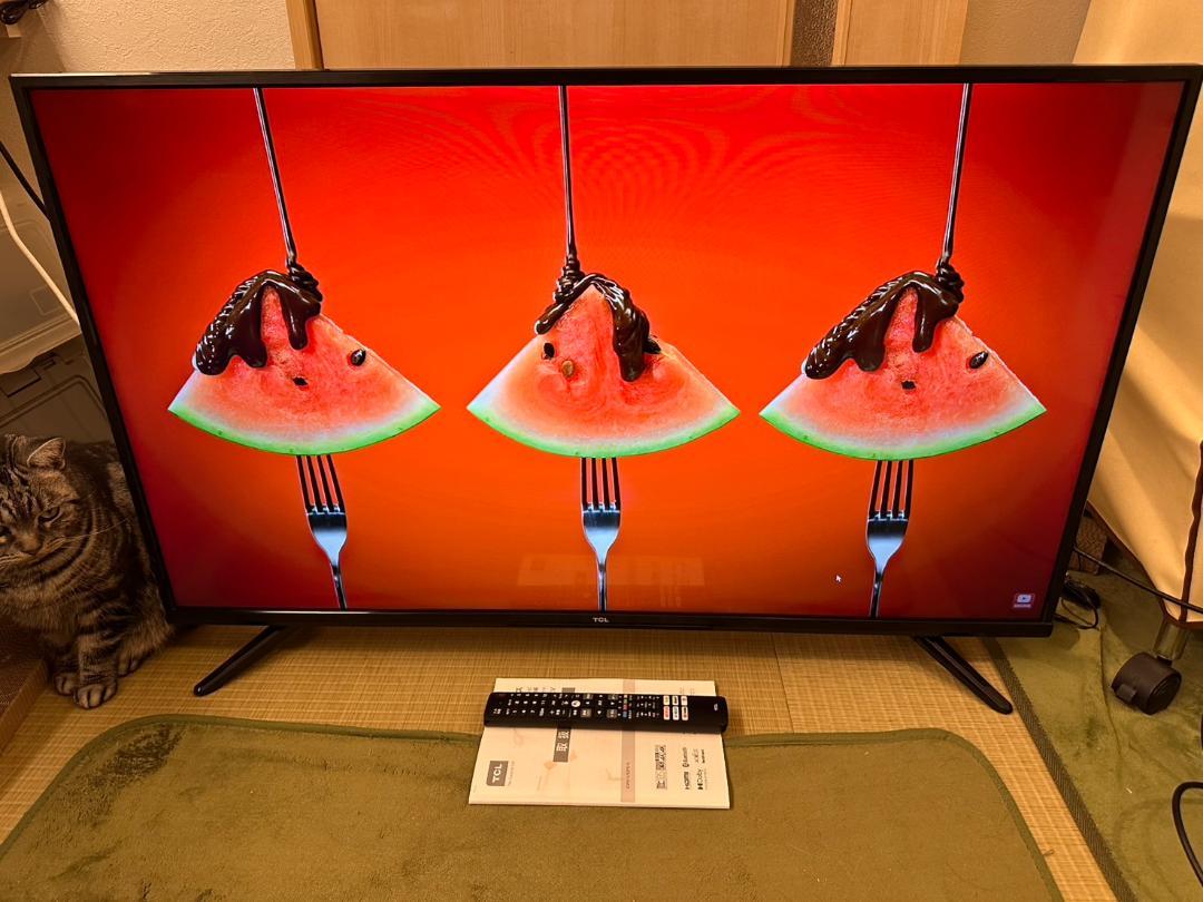 4K対応　スマートテレビ！TCL 43P615 43型　アプリ内蔵式　極美品！