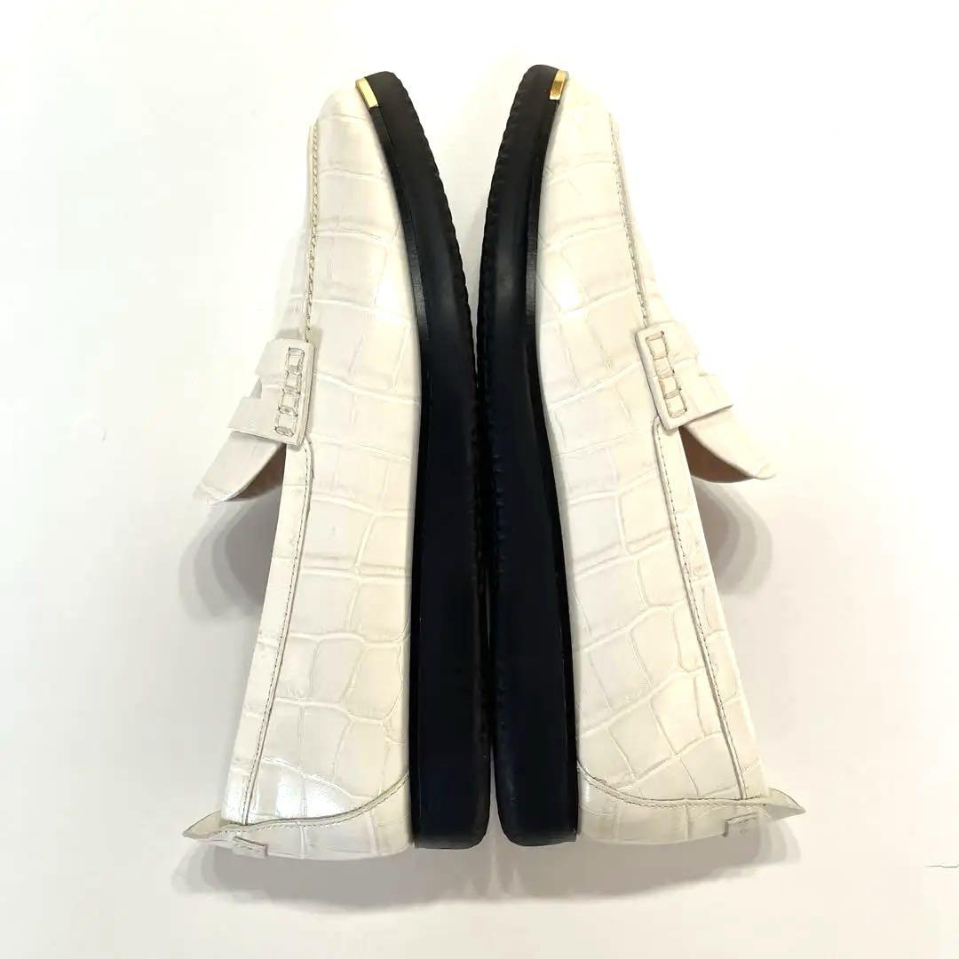 コールハーンCOLE HAAN グランドアンビションクロコ型押し 本革ローファー