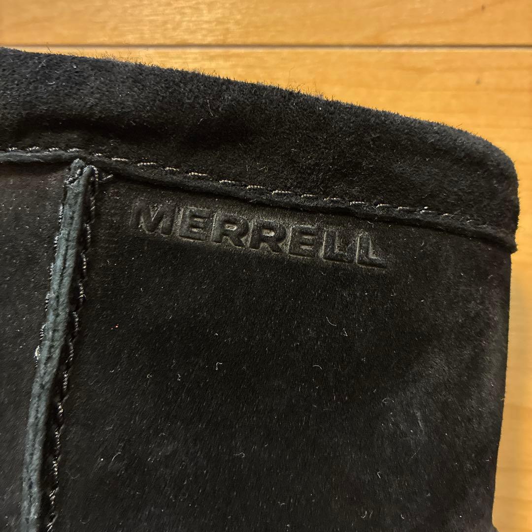 MERRELL 撥水スエードレザーブラック ショートブーツ 24センチ MERRELL 撥水スエードレザーブラック ショートブーツ 24センチ