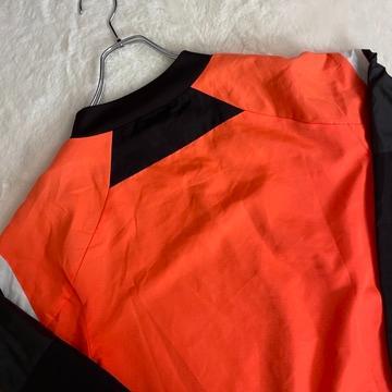【良配色 adidas 11pro ピステ・ウィンドブレーカー】オレンジ　M