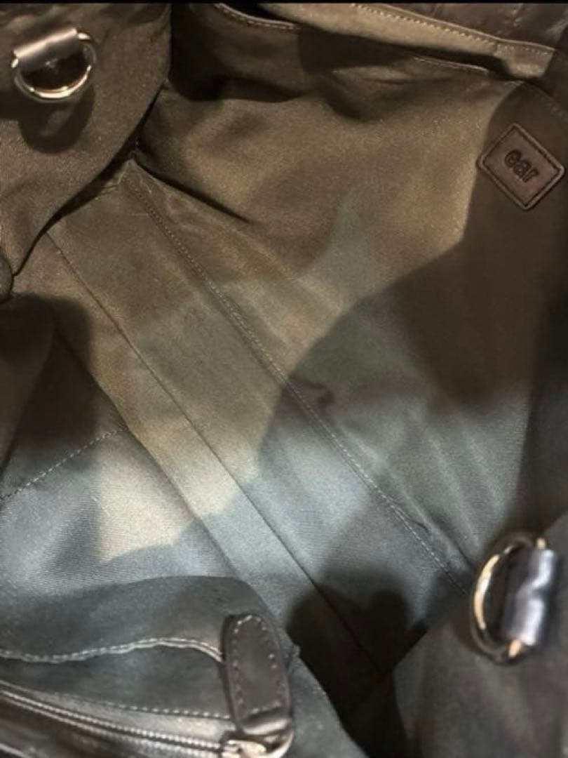 【美品】ear PAPILLONNER ダブルエンボスワイドトートバッグ 黒 【美品】ear PAPILLONNER ダブルエンボスワイドトートバッグ 黒