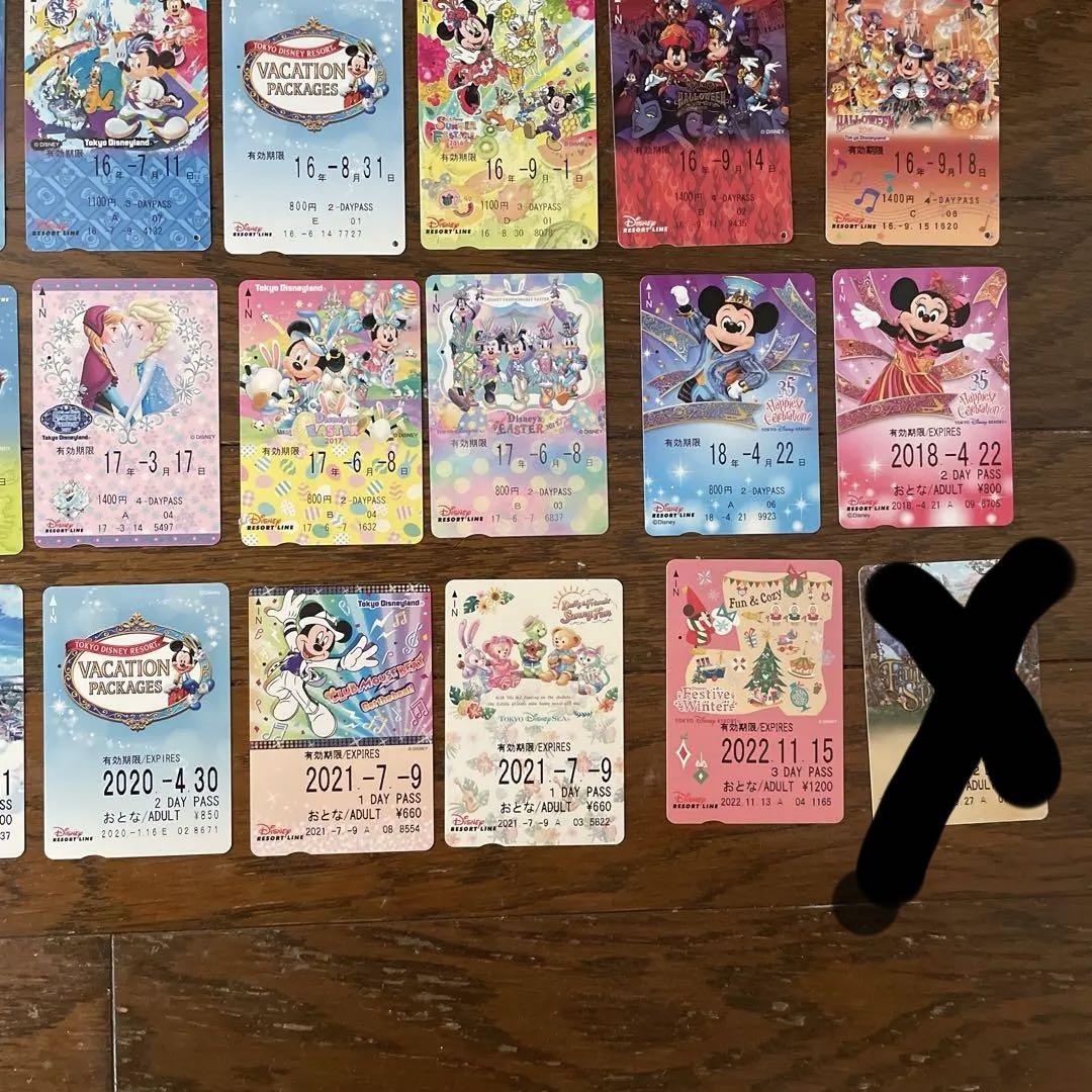 ディズニー リゾートライン フリーきっぷ 38枚 おまとめ セット