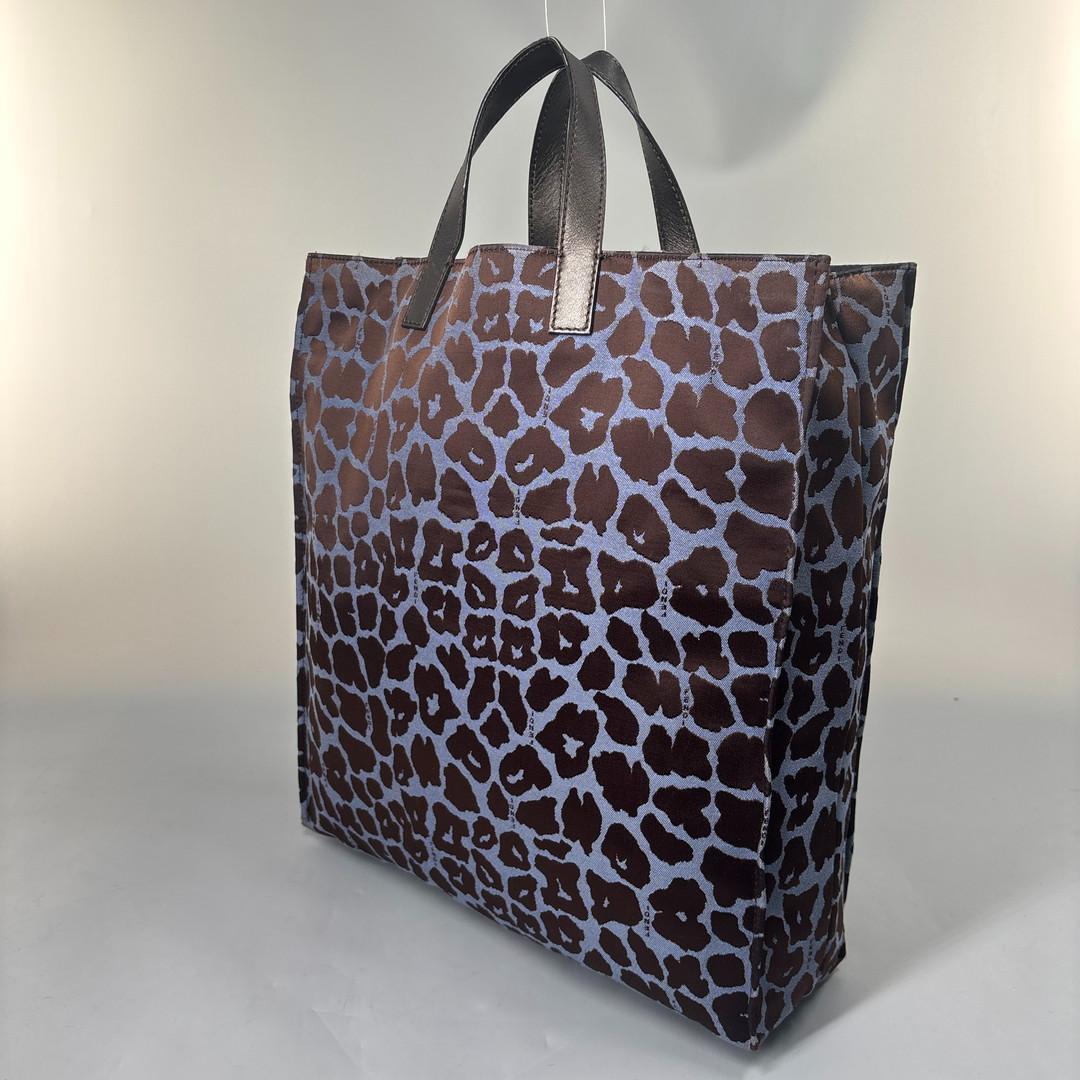 超極美品 フェンディ レオパード柄 キャンバス カーフ レザー トート バッグ 超極美品 フェンディ レオパード柄 キャンバス カーフ レザー トート バッグ