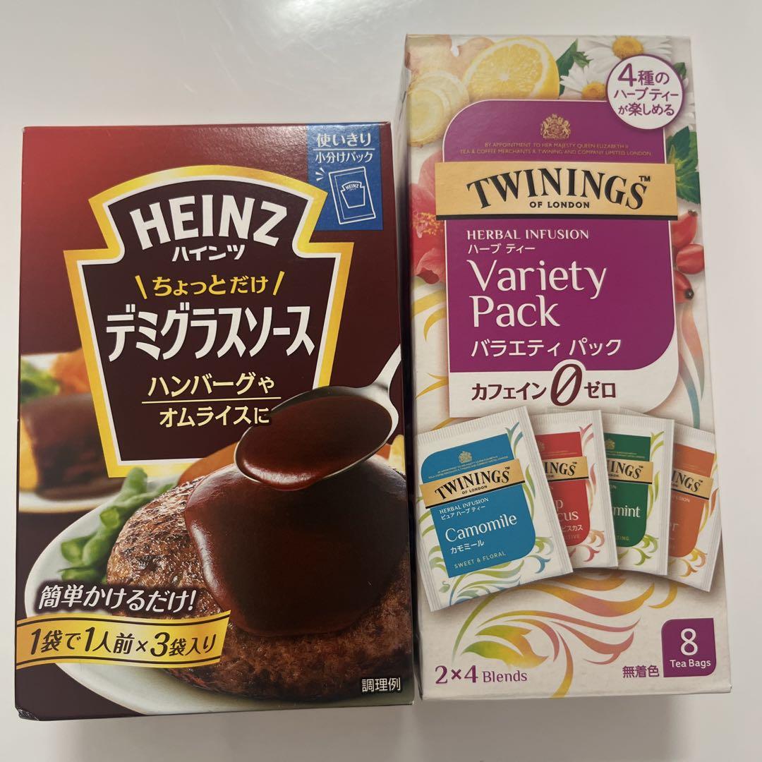 食品詰め合わせ　カレー　ゼリー　鶏がら　ぜんざい　うどんつゆ