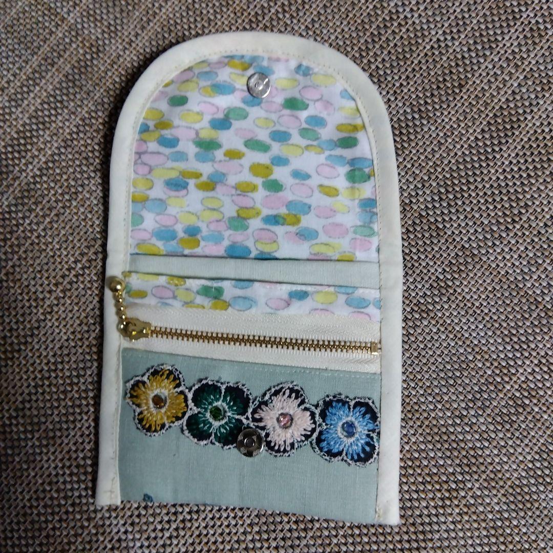 ハンドメイド　ミナペルホネン生地のミニ財布 ミニ財布 ハンドメイド ミナペルホネン