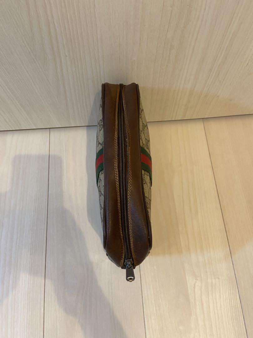 GUCCI シェリーライン セカンドバッグ PVC レザー　クラッチバッグ