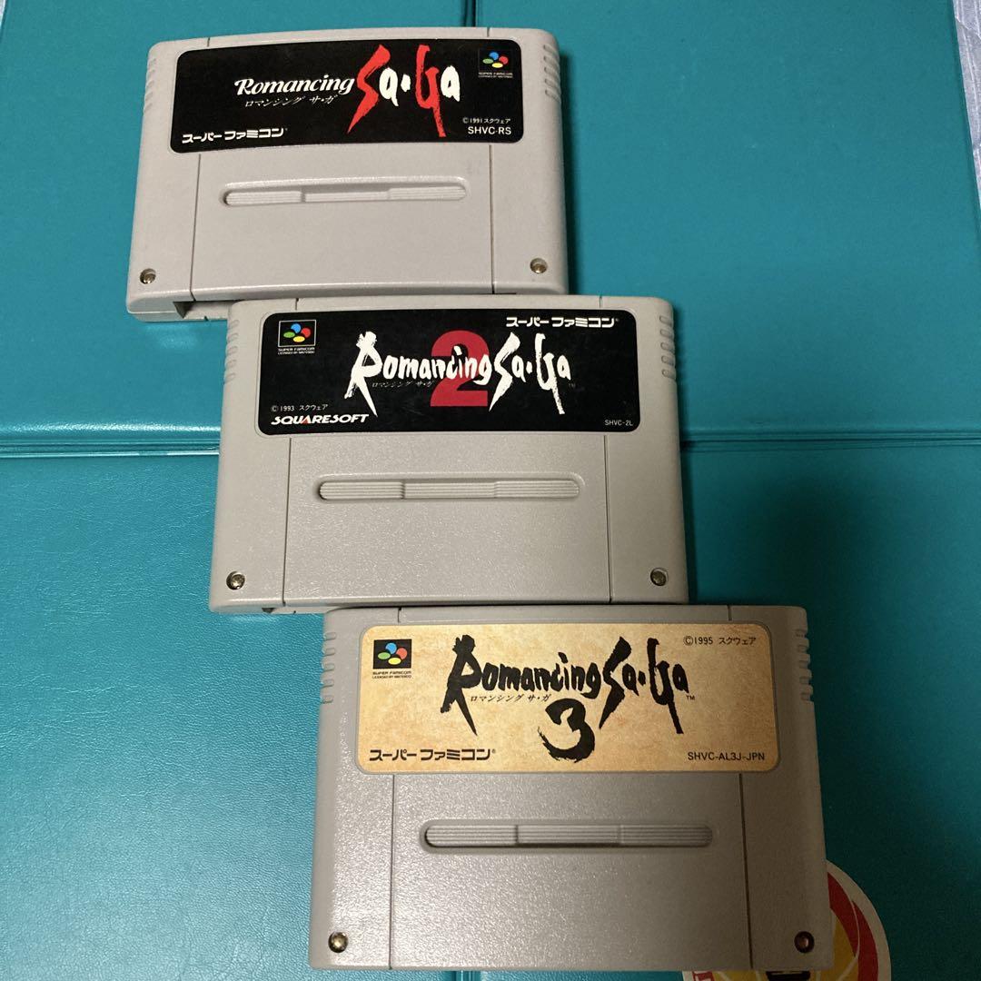 SFCソフト　ロマサガ1.2.3 の3本セット スーパーファミコン ロマンシングサガ1.2.3 セット - メルカリ