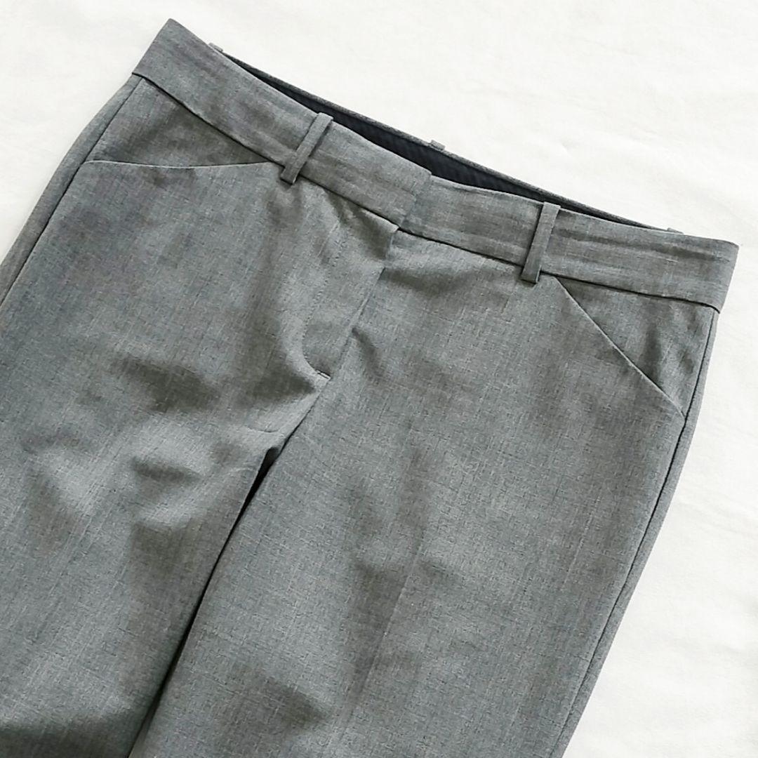 美品 theory パンツ ウール混 グレー シーズンレス サイズ4 セオリー
