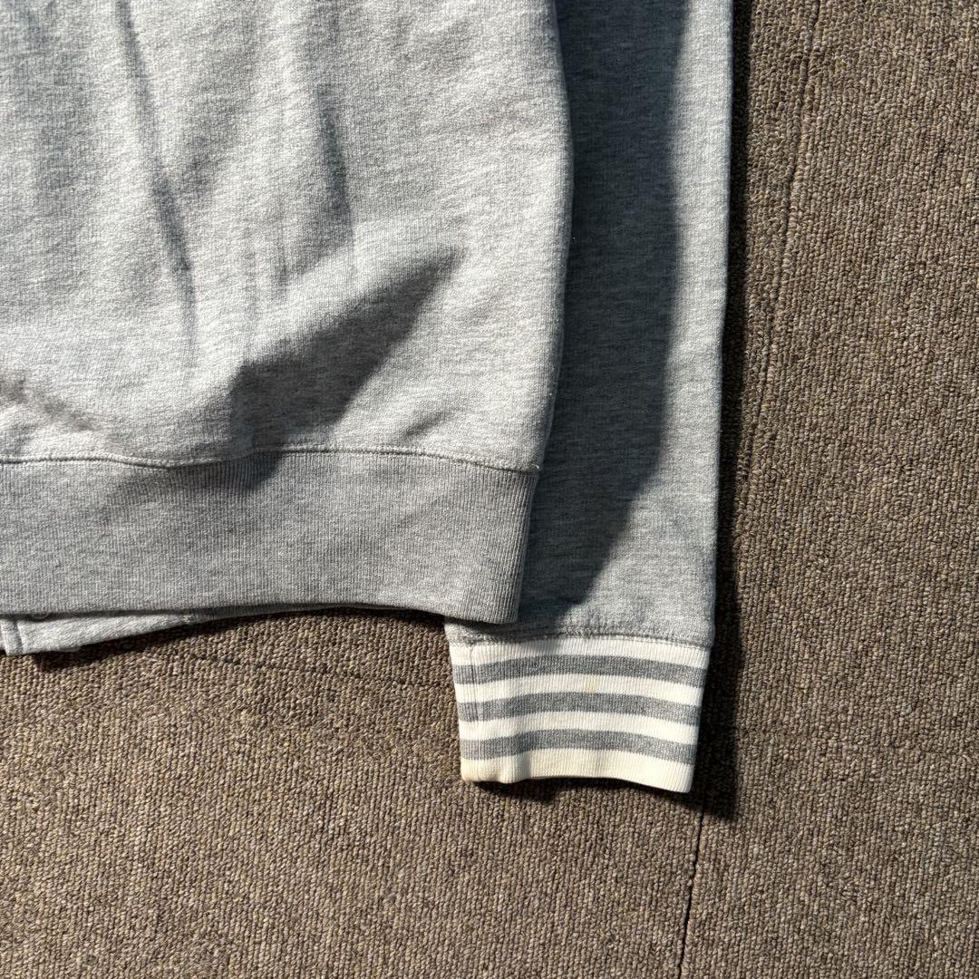 stussy ラグランスウェット スナップボタン スタジャン