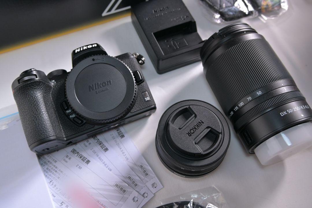 Nikon Z50 ダブルズームキット 新品購入後1年 綺麗 延長保証約1年可
