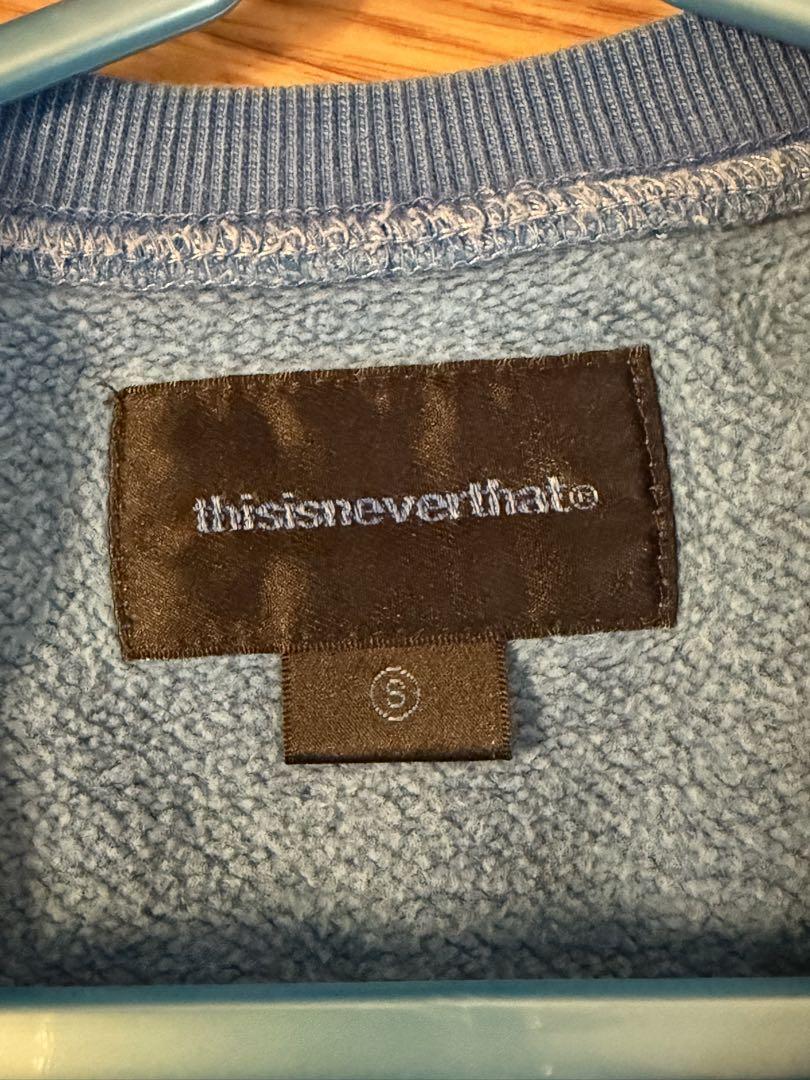 thisisneverthat 青 クルーネック スウェット thisisneverthat 青 クルーネック スウェット - メルカリ