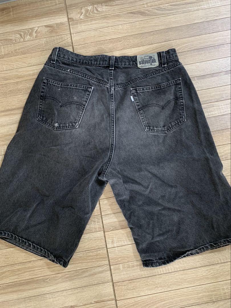 90s Levi's SilverTab \"BAGGY\" ブラックデニムショーツ