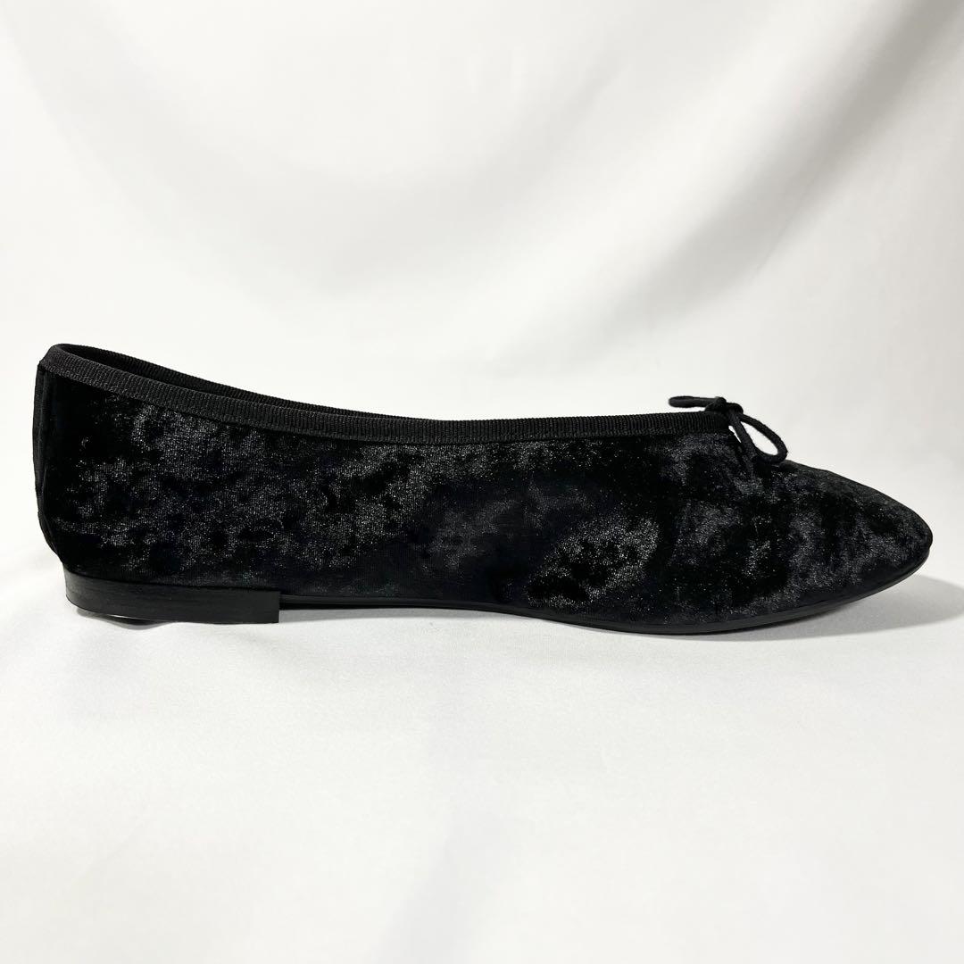 【美品】repetto レペット バレエシューズ ベロア ブラック