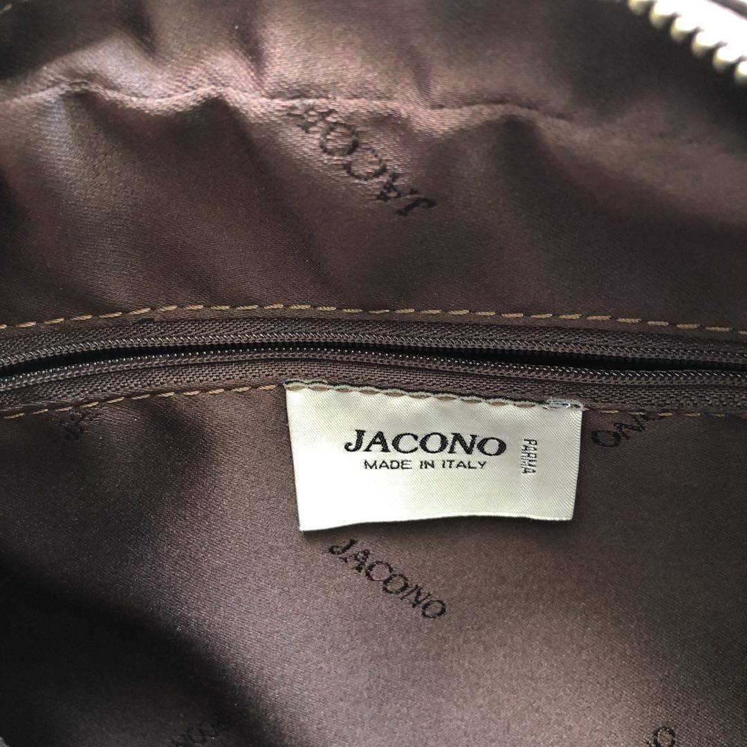 JACONO(ヤコノ)イタリア製クロコ型押しハンドバッグ