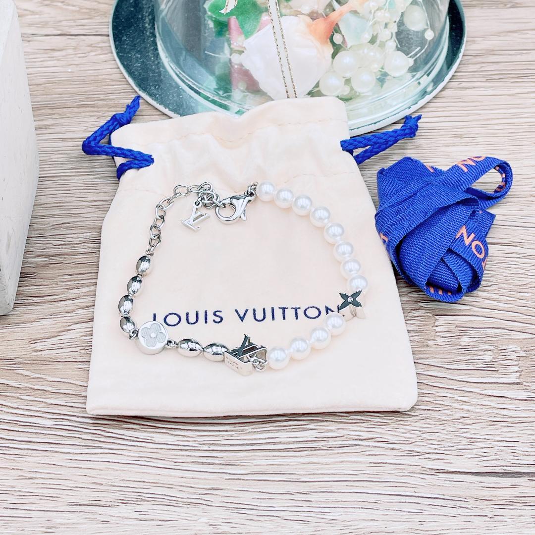 ◇ルイヴィトン◇ M1556A ブレスレット パール フュージョン TE4214