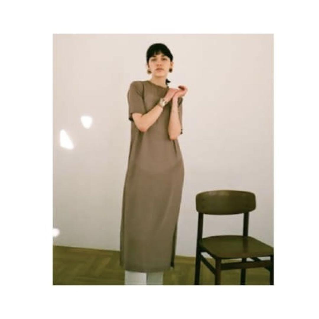CLANE クラネ SEE-THROUGH LONG TOPS ブラウン 美品