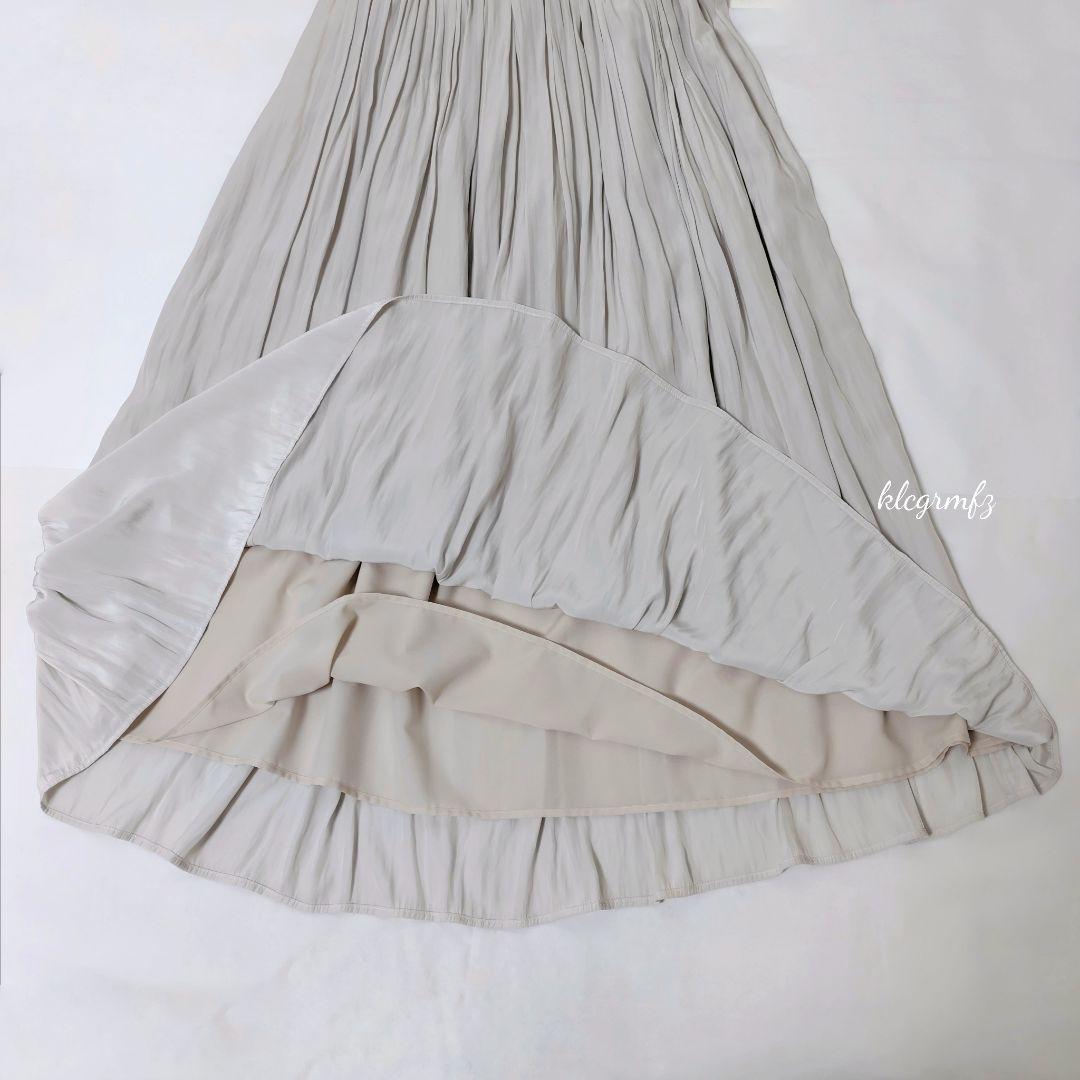 美品 Plage ライト デシン ギャザー スカート ウォッシャブル プラージュ