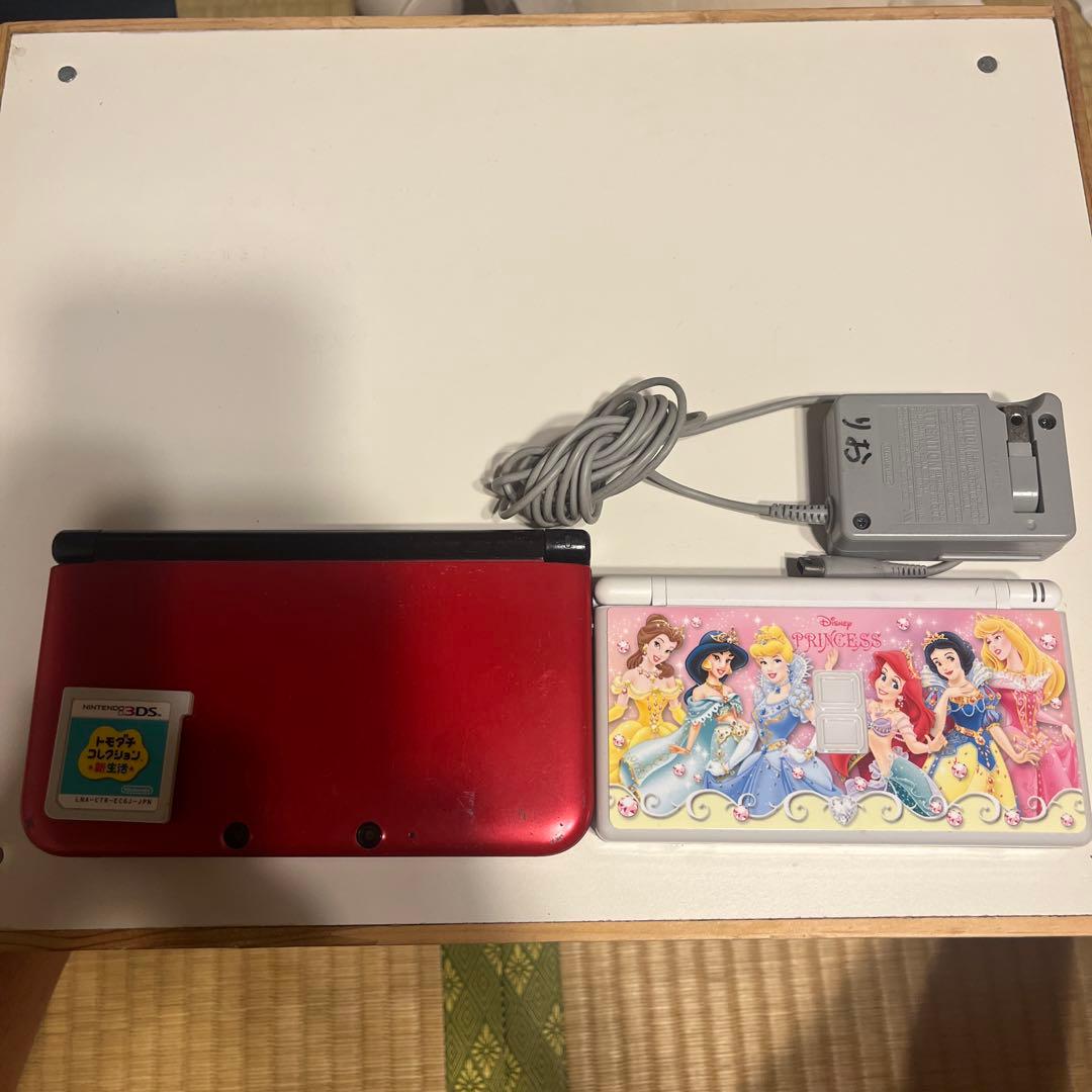 ニンテンドー3DS 赤 ディズニープリンセス メタリックレッド 友達コレクション