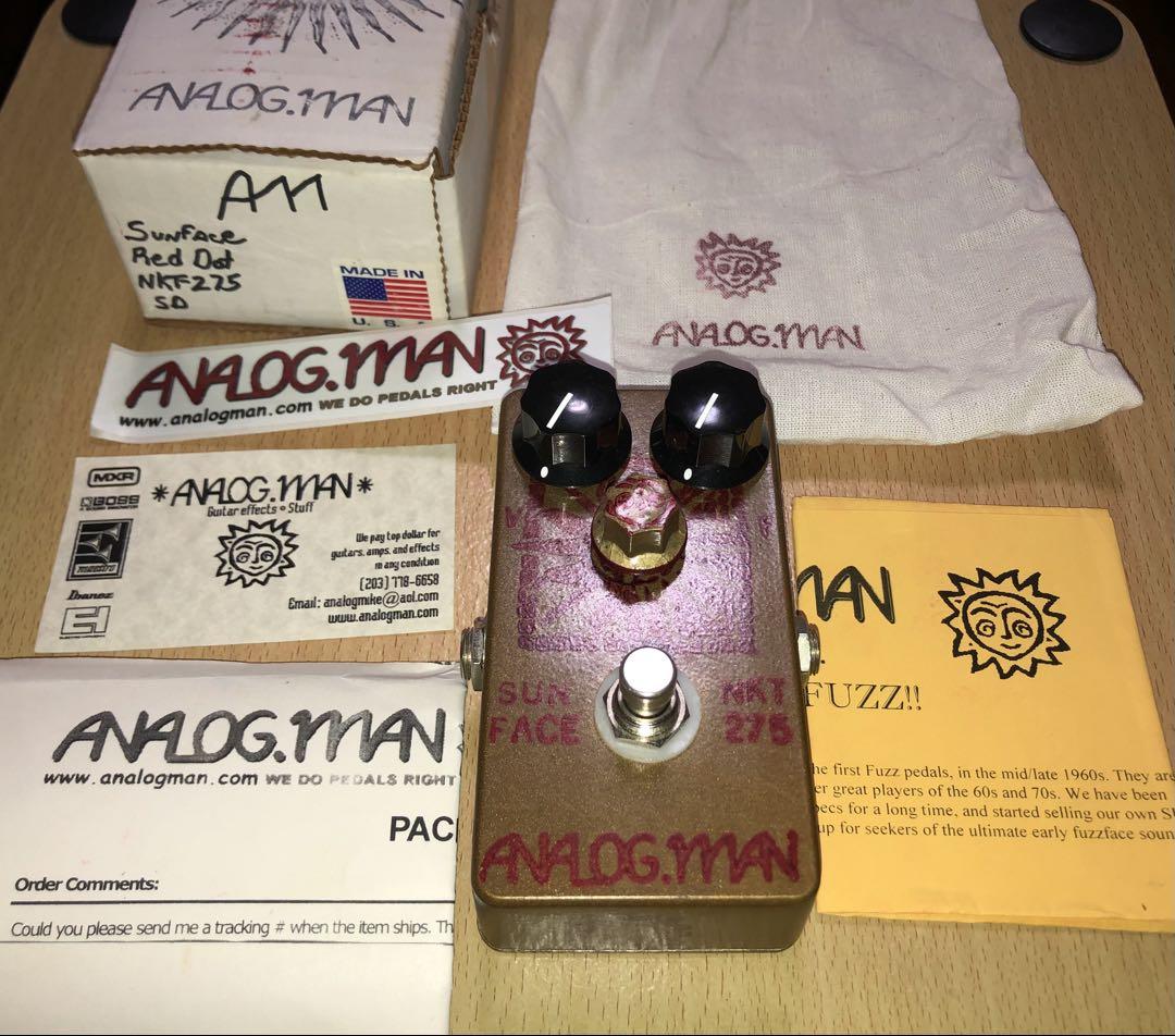 ギター ANALOG.MAN Sun Face NKT275 Red Dot